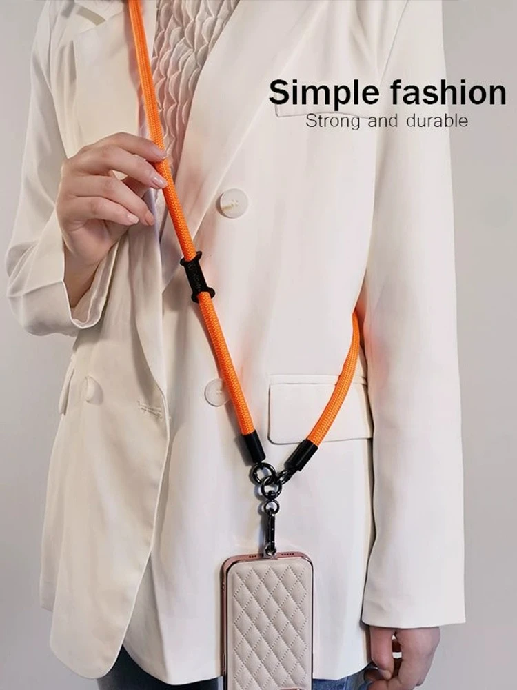

BZBC mobile phone crossbody can be carried on the back of the halterneck adjustable safety rope wrist outdoor lanyard anti loss