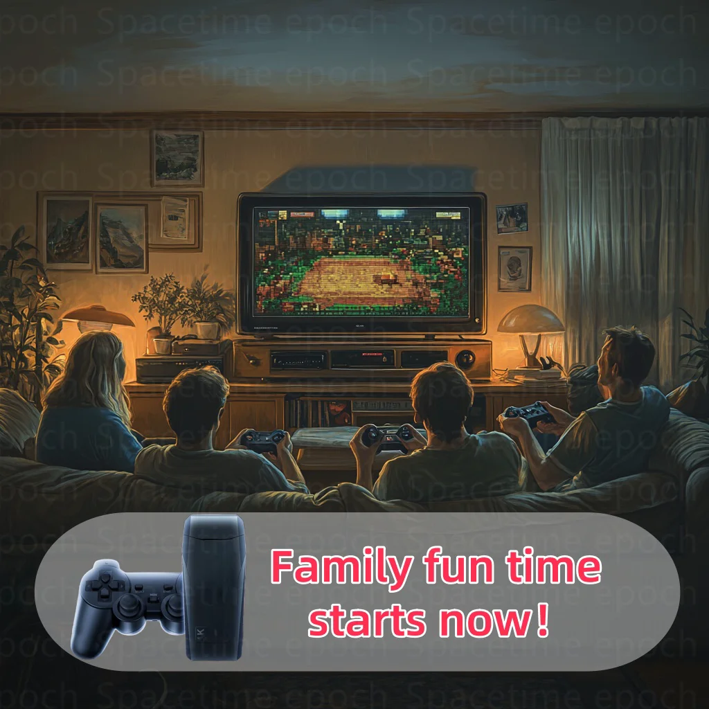 وحدة تحكم ألعاب لاسلكية M8 - وحدات تحكم ألعاب ريترو مع ألعاب كلاسيكية مدمجة، و9 محاكيات كلاسيكية، ومخرج 4K HD وسلك 2.4 جيجا هرتز #3