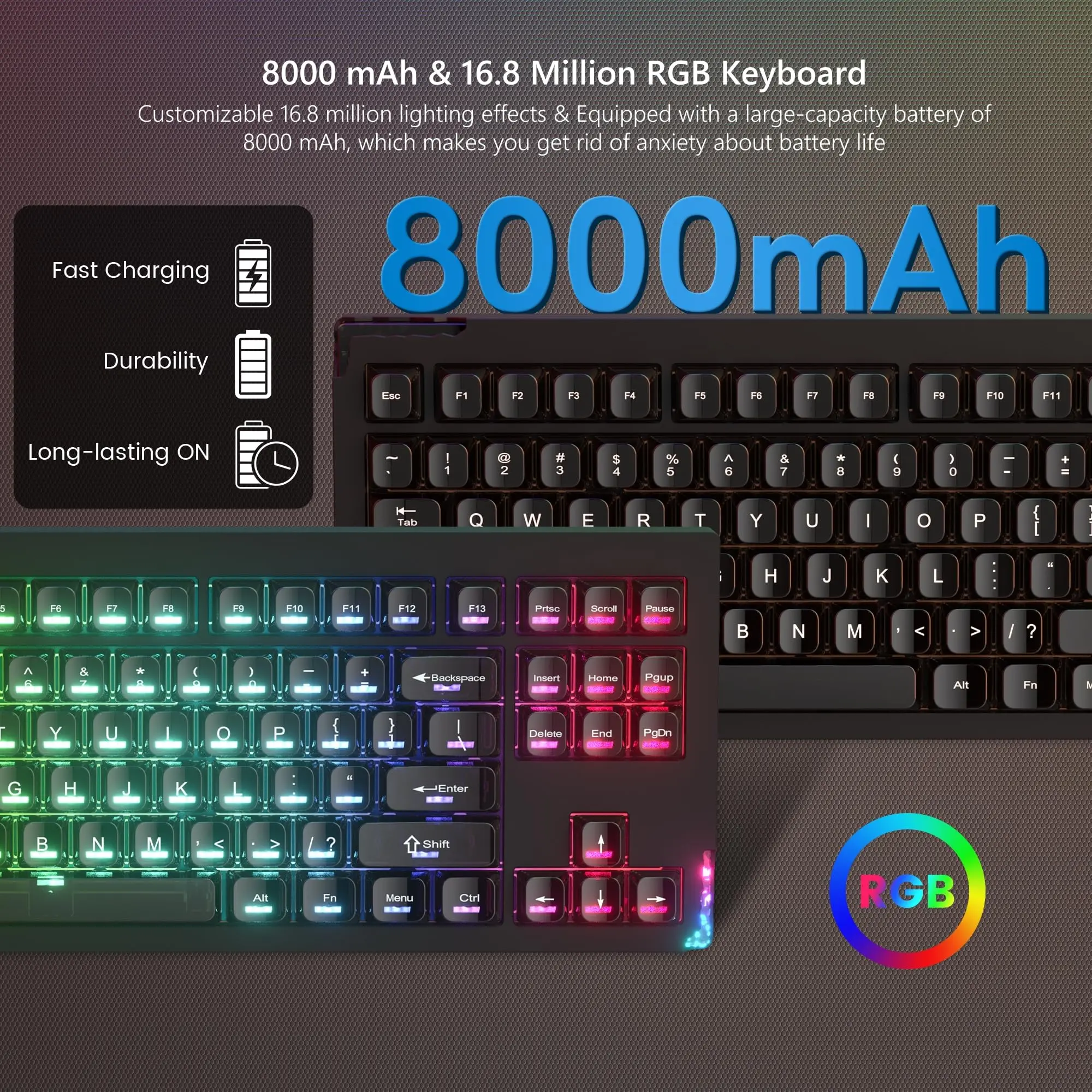 Womier SK87 Mechanical Keybaord TKL QMK/VIA Support Wireless 3 Modes Aluminum Custom Keyboard