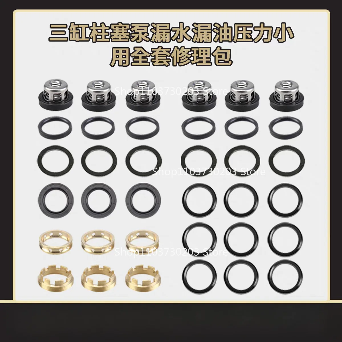 22/26/30/60Type Three Cylinder Plunger Pump Repair Kit High Pressure Agricultural Sprayer Pump Head Seal Replacement Accessories view 2