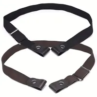 2pcs set No Buckle Elastic Belt For Women Men Unisex Stretch Belt For Pants Jeans Casual Buckle Free Adjustable Invisible Belts - Image 6
