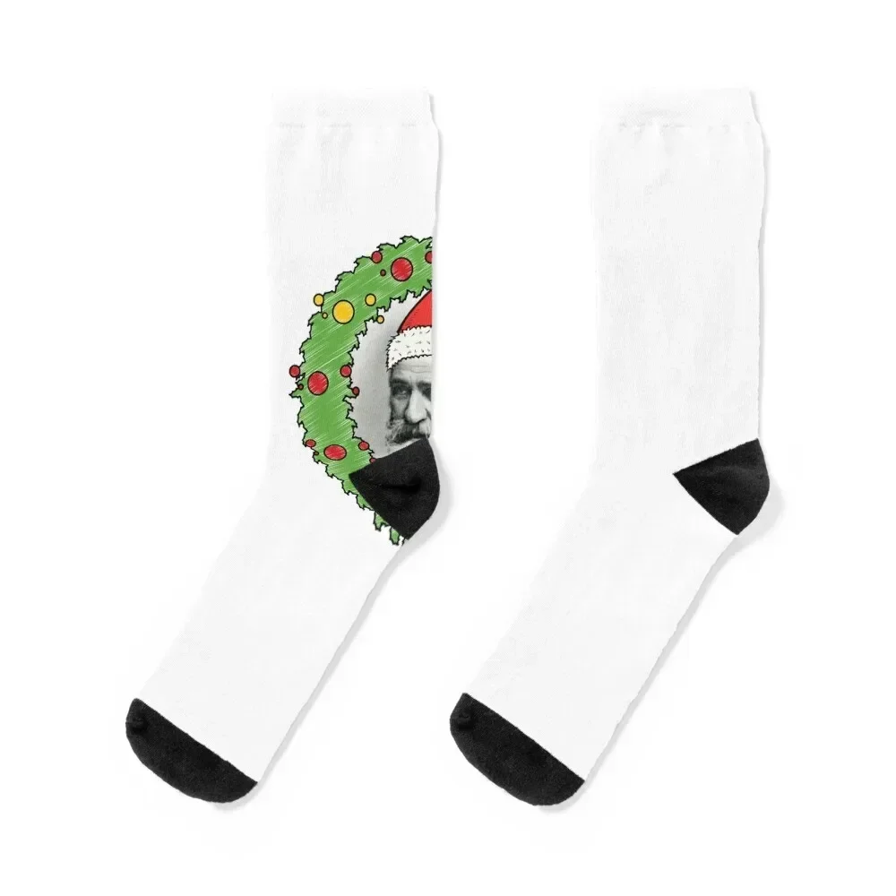 Giuseppe Verdi Wishes You a Merry Christmas! Socks snow Soccer Argentina Socks Woman Men's