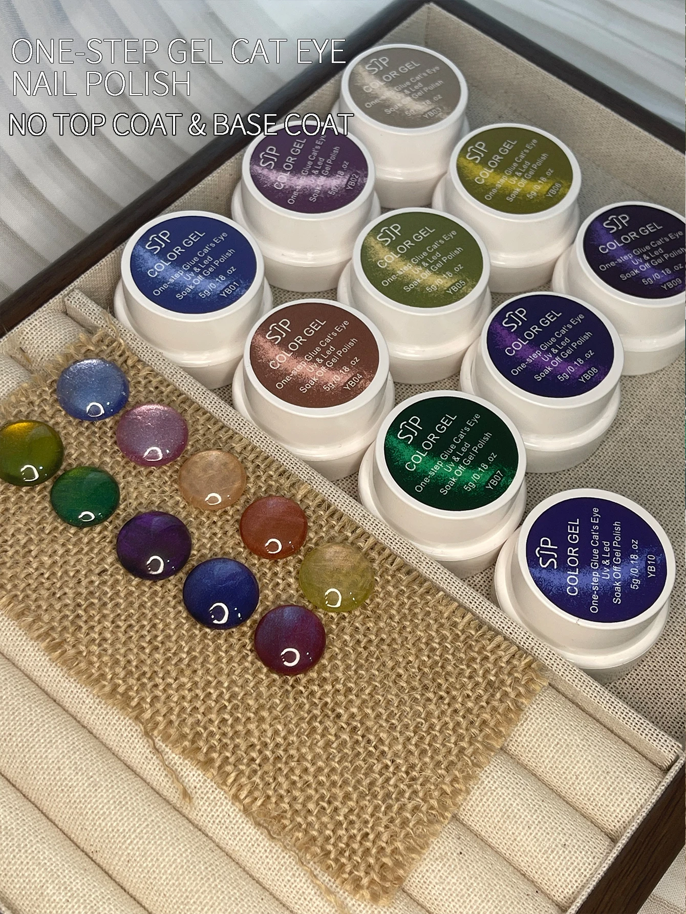 ยาทาเล็บเจลแคทอาย 5G แบบขั้นตอนเดียวพร้อมการป้องกันรังสียูวี ไม่ต้องใช้เบสโค้ทหรือท็อปโค้ท เป็นของขวัญคริสต์มาสที่สมบูรณ์แบบสำหรับเด็กผู้หญิง