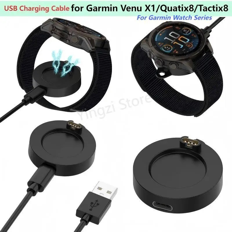 

Charger Dock for GarminVenu X1/Quatix8/Tactix8 /Fenix 7 6 5 /Forerunner / Venu/ Instinct Charging Cable USB Station Accessiores