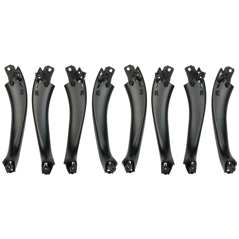 Durable 2X Car ABS Black Interior Door Handle Decorative Cover For BMW X3 X4 G01 G02 2018 -2023