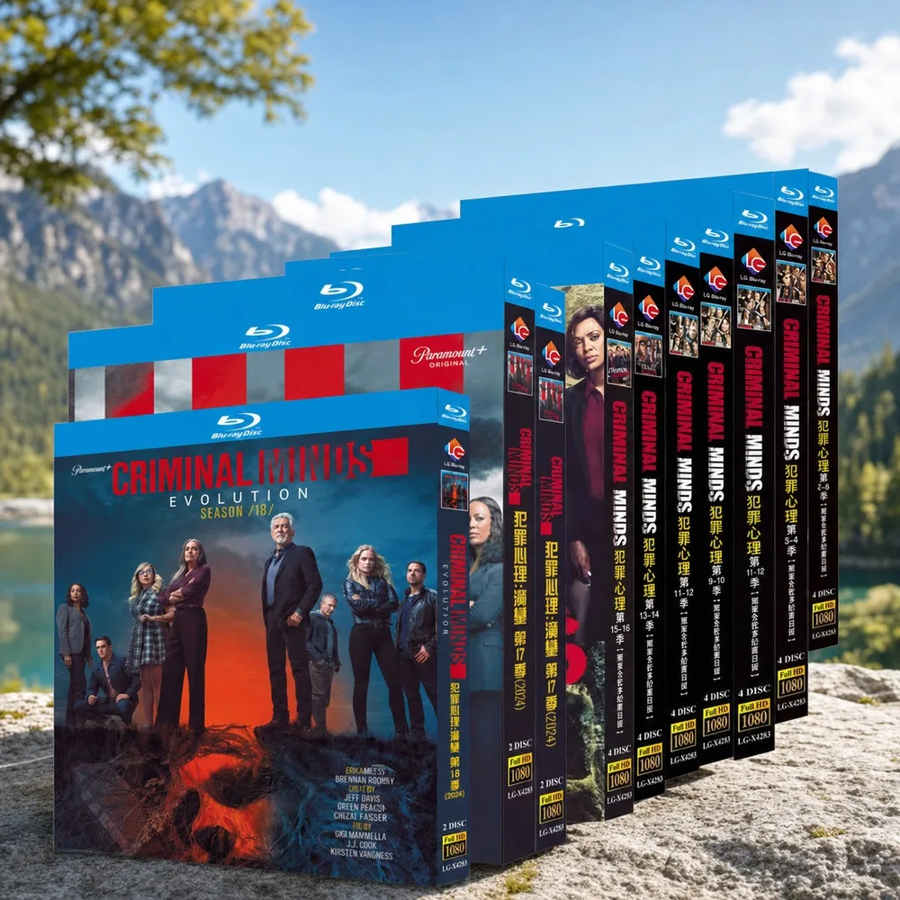 BD Blu-ray японское издание: Телесериал «Психиатрическая клиника» (Criminal Minds), сезоны 1–18, 36-дисковый бокс-сет
