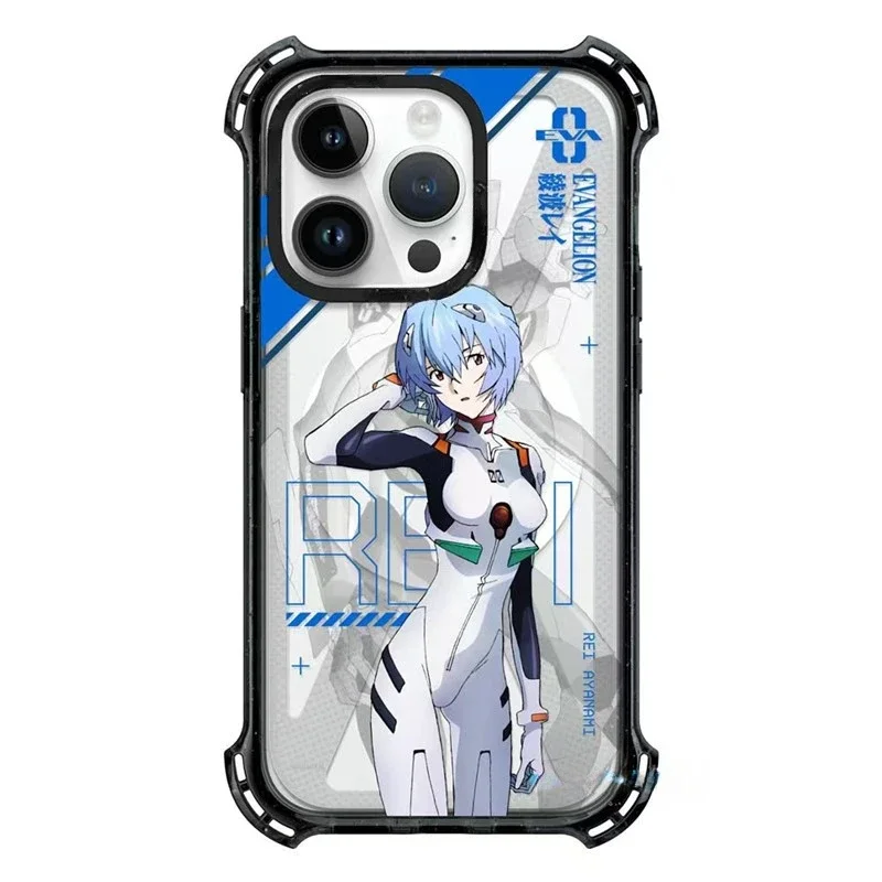 EVANGELION dibujos animados Ayanami Rei extremadamente fuerte absorción súper magnética protección anticaídas carcasa dura Asuka soporte magnético