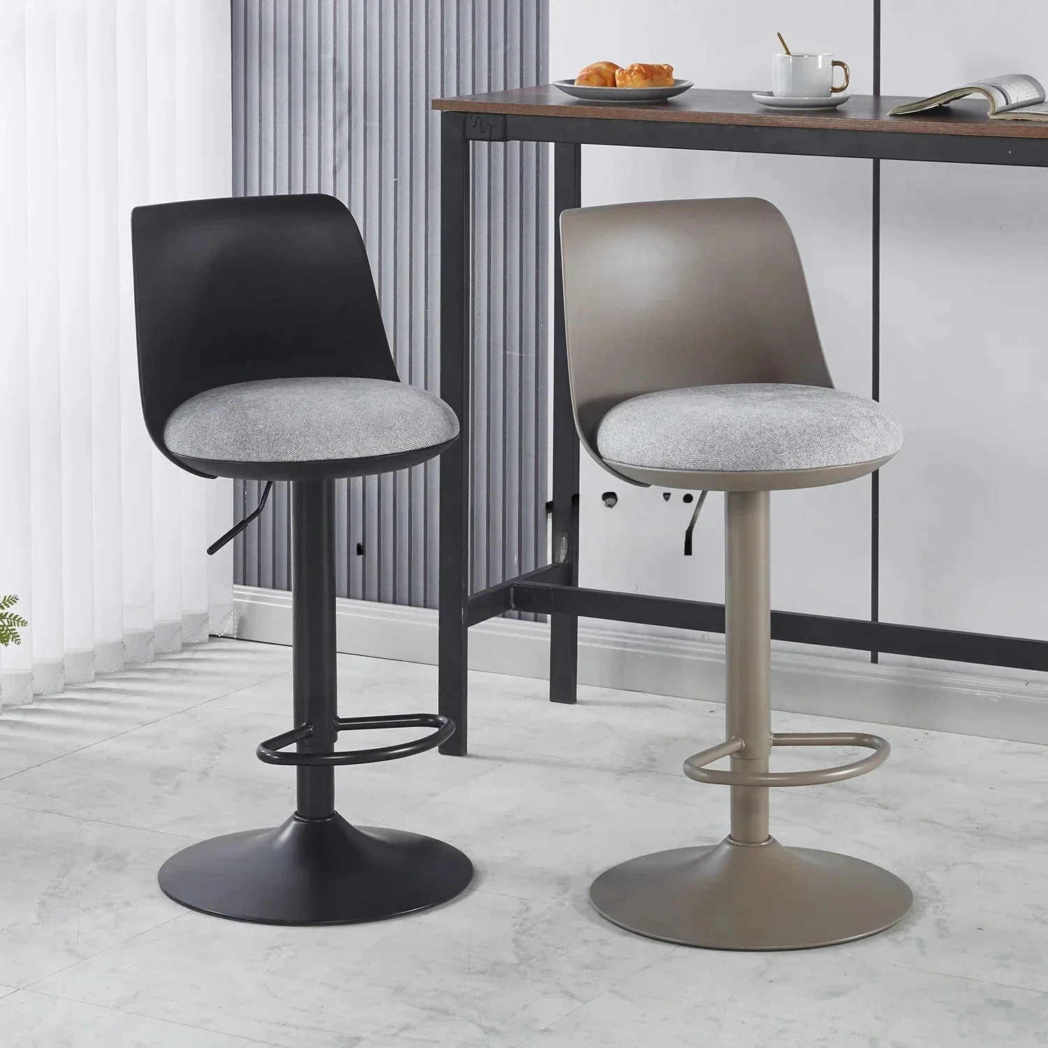 XZQBar Chairs Home High Stool Modern, Restaurant Cafe Bar, Lifting High Stool