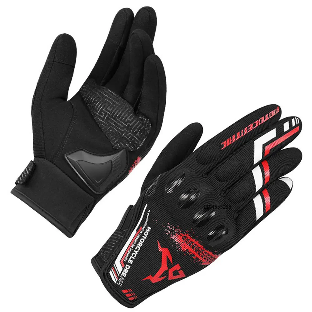 

Men Original Motorcycle Gloves Four Seasons Breathable Motorcycle Cycling Racing Glove Fashion Touch Screen Anti-fall Guantes