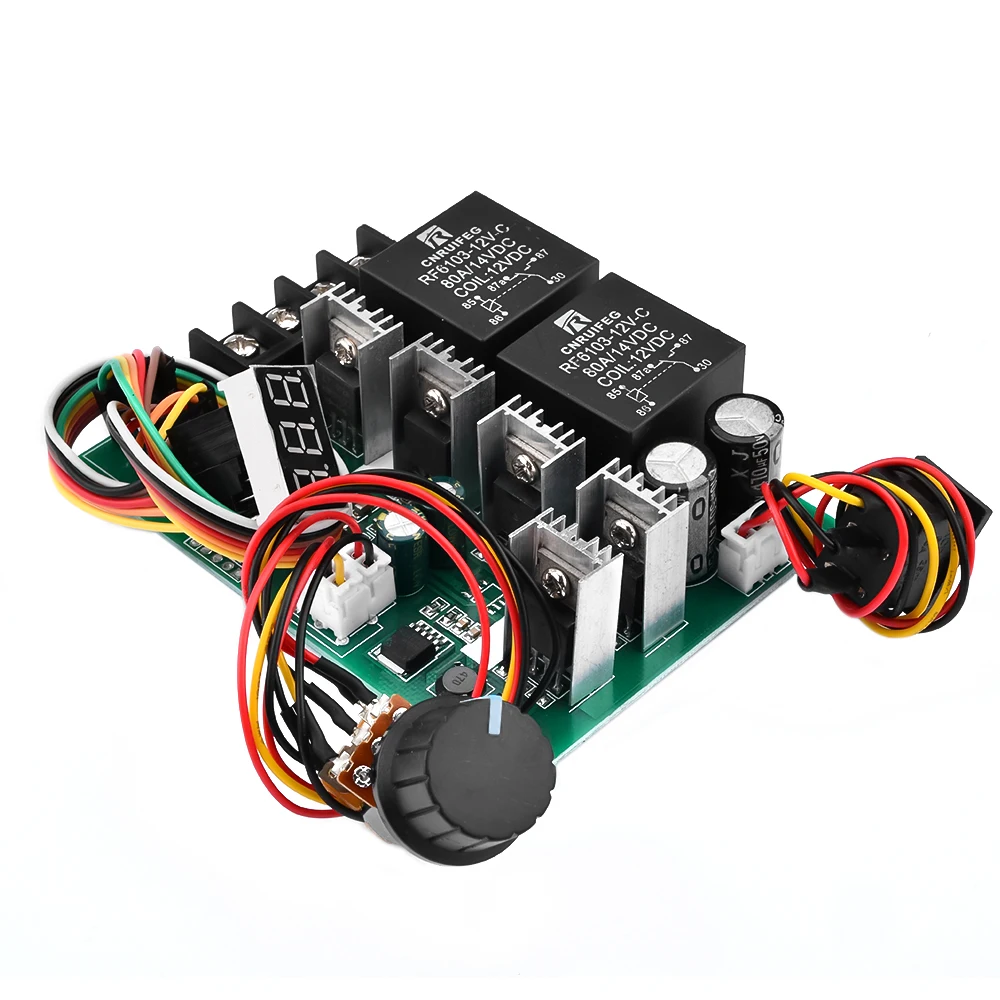 PWM DC Motor Speed Controller DC 10 -55V Digital LED Display 0 -100% Adjustable Drive Module Input MAX 60A 12V 24V 36V 48V