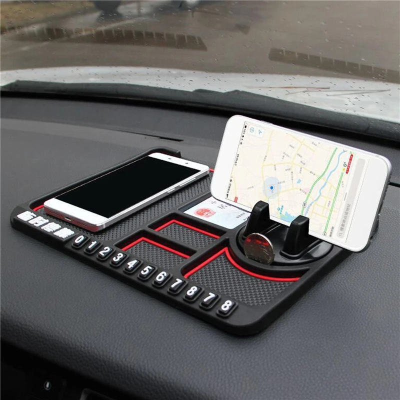 Multifunctional Car Anti-Slip Mat Auto Phone Holder Non Slip Sticky Anti Slide Dash Phone Mount Silicone Dashboard Car Pad Mats