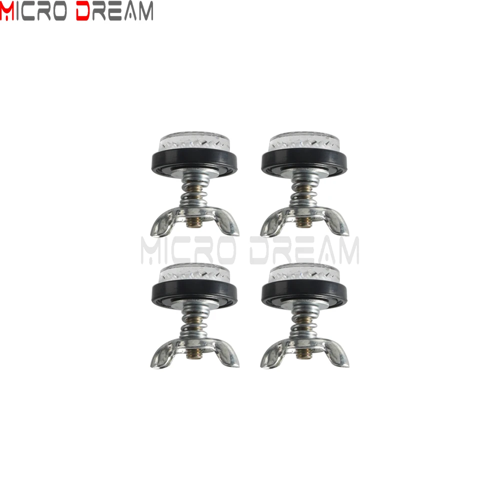 40PCS Reflective License Plate Screws License Plate Reminder Reflector Bolts Nut Universal For Vehicles Motorcycle Trunk Bicycle
