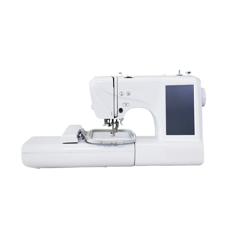 

Computerized Single Needle Embroidery and Sewing Machine ES5 Multi-functional Domestic Sewing Machine with Big Touch Screen