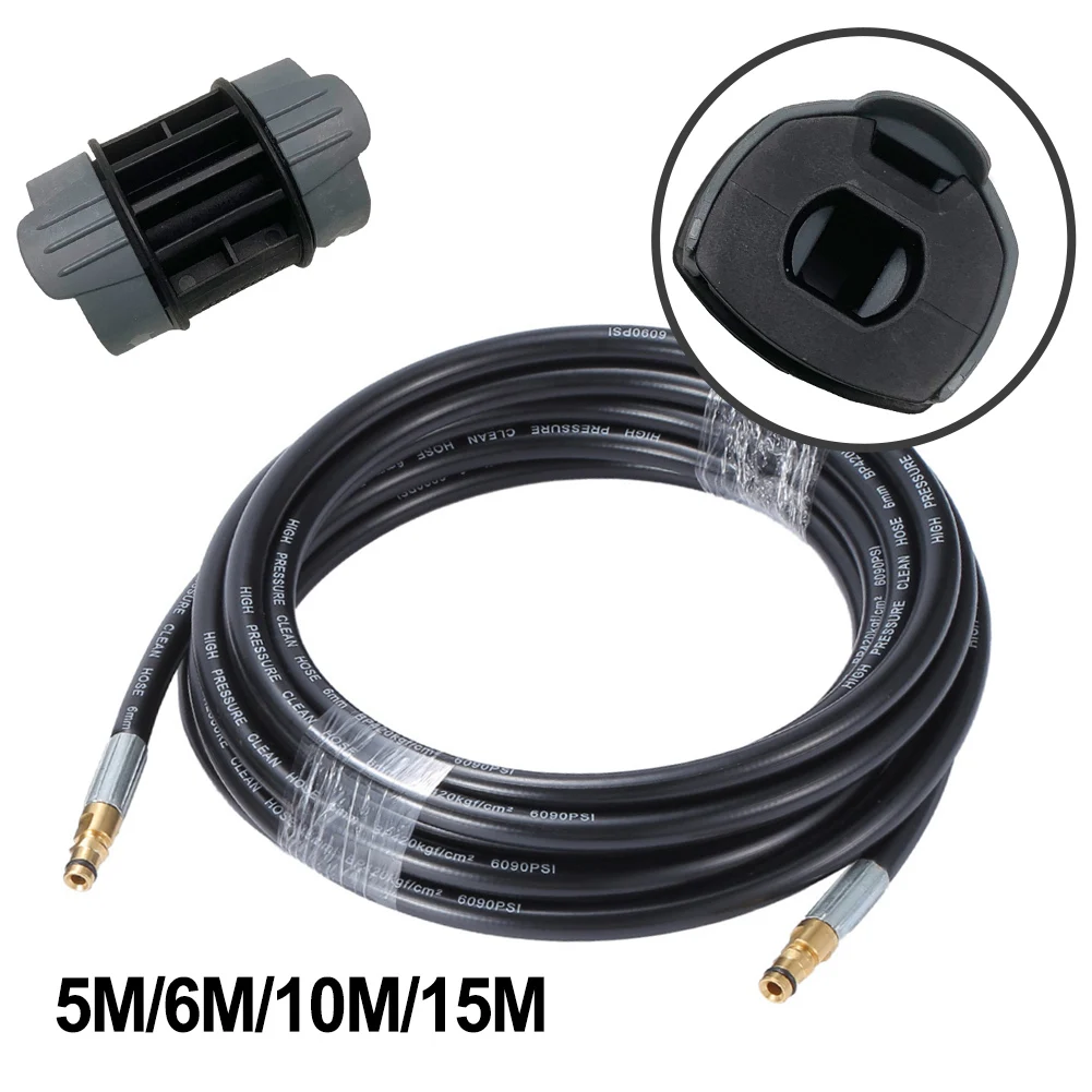 

5/6/10/15M High Pressure Washer Hose Replacement Hose Connectors 2641710 For Karcher Car Wash Hose Fitting Garden Supplies