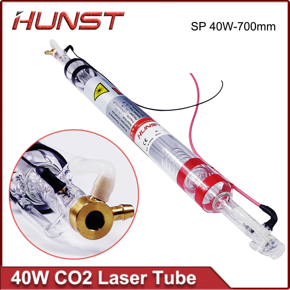 Hunst SP 40W Co2 Laser Tube Diameter 50mm Length 700mm Suitable for Engraving and Cutting Machine