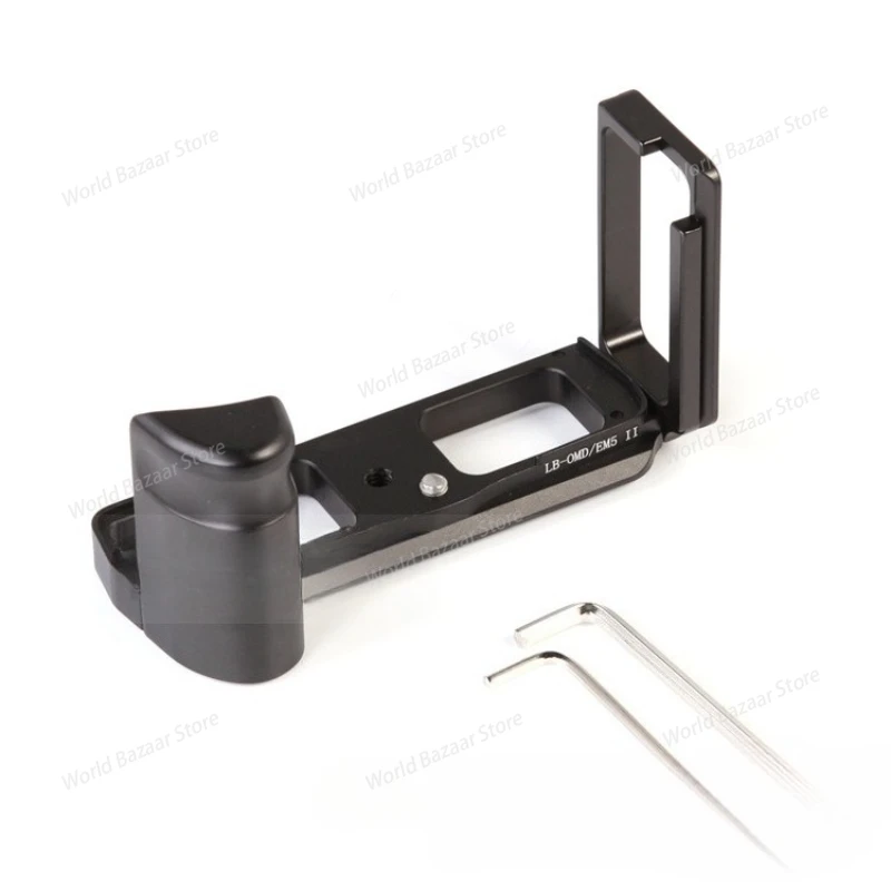 

For Suitable for OMD EM5II vertical racket, EM5II mirrorless camera handle, EM5 Mark II quick installation plate, Ma Xiaolu