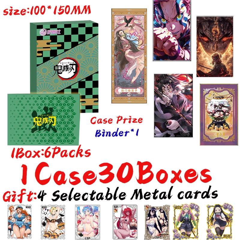 

Newest BaJI Demon Slayer Colored Paper Board Hobby Collectible Card Doujin Booster Box Birthday Gifts