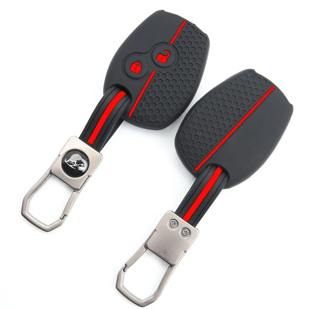 Key Case Cover With Chain For Renault Clio Megane Scenic Kangoo Captur Duster Reliable Protection Anti Scratch Secure Shockproof