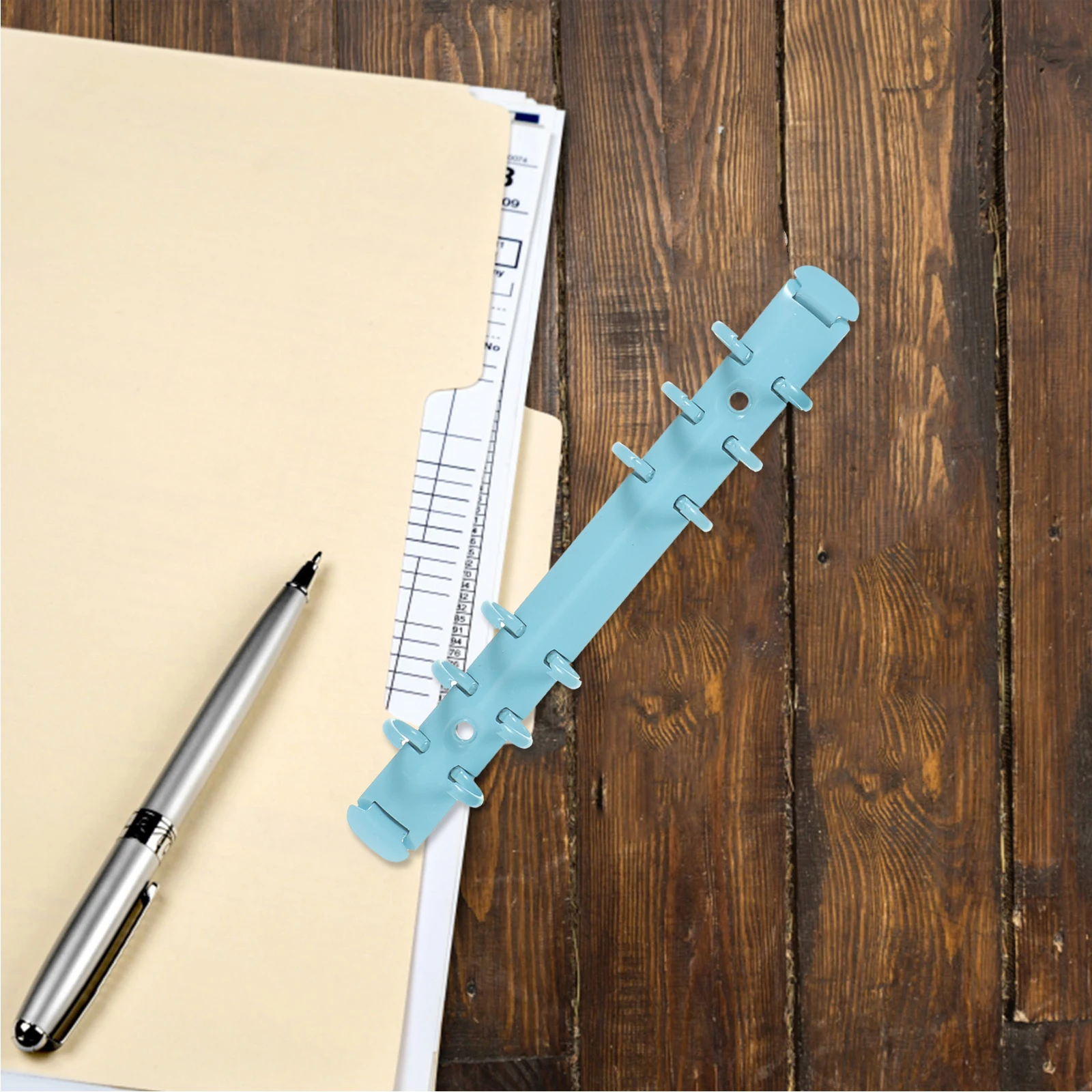 

2pcs Metal Binder Clips 6 Ring A5 Spine Inserts For Notebook Loose Leaf Planner Diy Binding Mechanism Fixing Segmented Binders