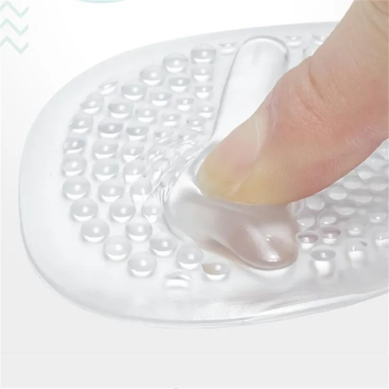 Forefoot Insert Cushion Pads Silicone Women Forefoot Pads Plantar Fasciitis Pain Relief Metatarsal Foot Inserts Shock Shoe Pad - view 3