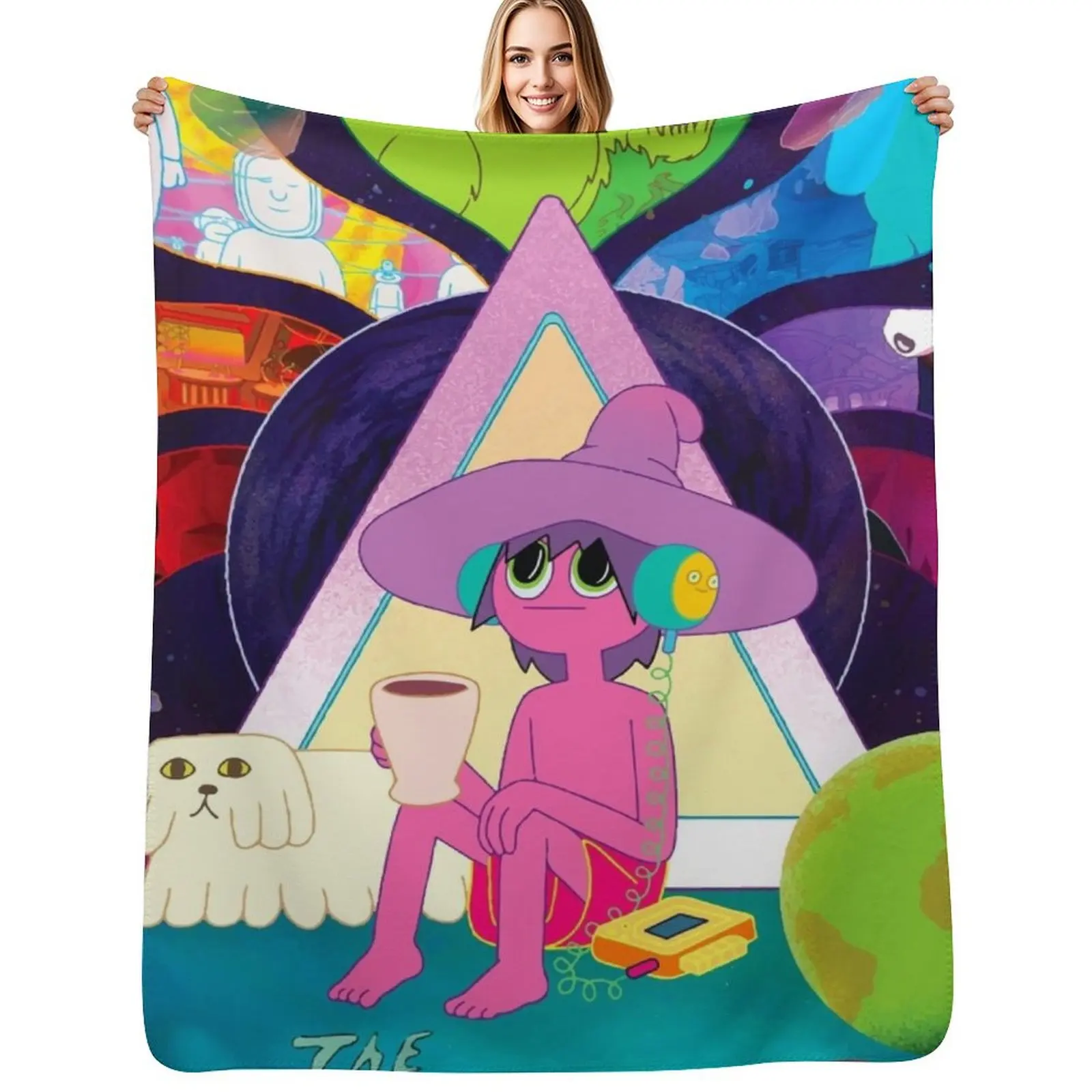 Midnight Gospel Throw Blanket anime Warm Bed warm winter cosplay anime Hairy Blankets