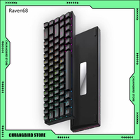 Teamwolf Raven 68 Magnetic Switch Keyboard 68 Keys Wired Rgb Mechanical Keyboard Quick Trigger Hot Swap Gaming Keyboards Gifts