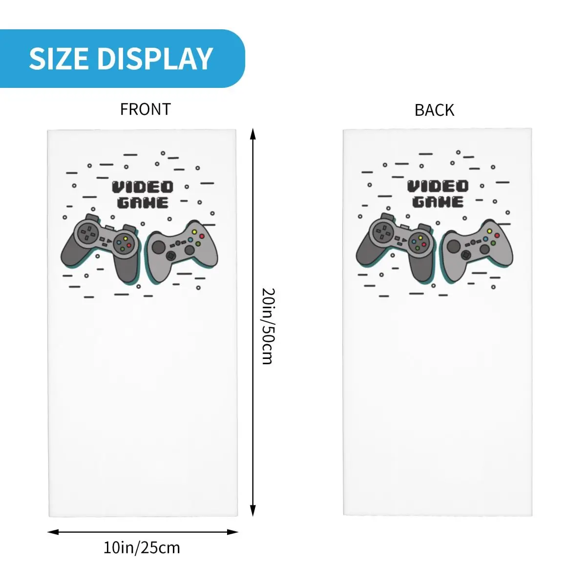 مخصص لعبة فيديو تحكم الرقبة الجراب الرجال النساء الأشعة فوق البنفسجية حماية الشتاء ألعاب Joypad عصا التحكم باندانا وشاح للمشي لمسافات طويلة