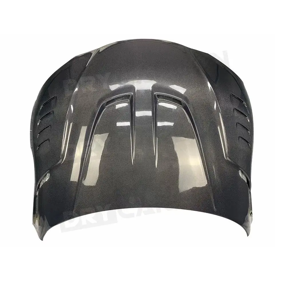 Carbon Fiber Front Bumper Engine Hood Cover Accessories For Toyota Supra A90 FRP Black Car Engine Hood Bonnet Body Kits