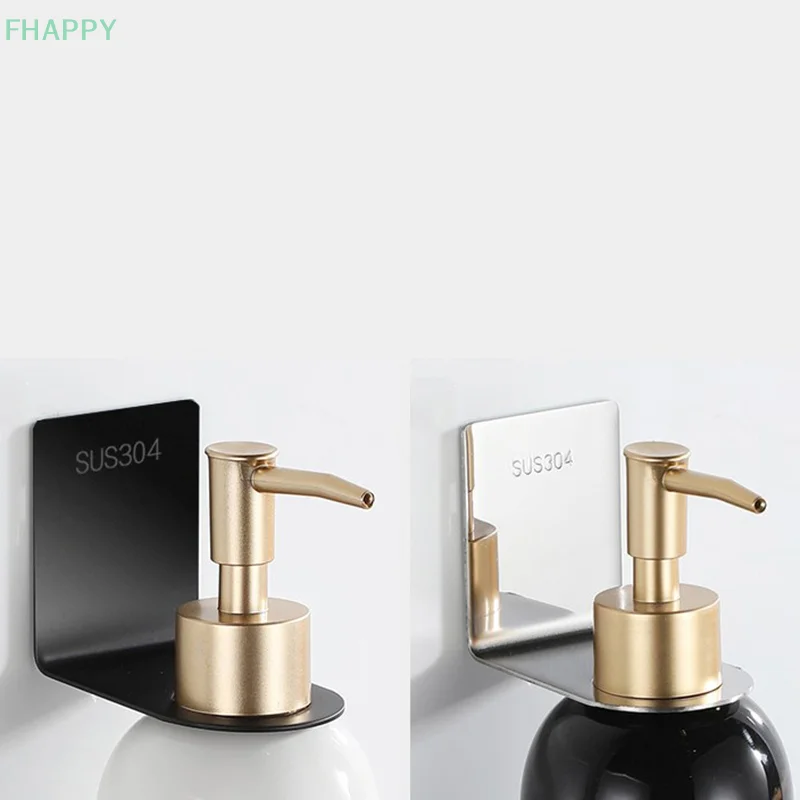 Gancho para botella de Gel de ducha de acero inoxidable, colgador colgante sin taladro, soporte para pasta, champú, jabón, botella líquida, gancho de montaje en pared