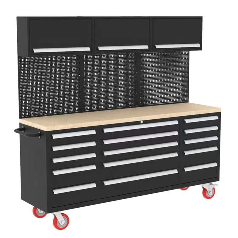 For JZD 72 Inch Heavy Duty Stainless Steel Tool Chest/Tool Box/Tool Cabinet for Garden Garage Workshop Tools Storage