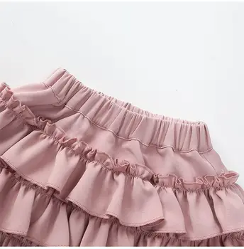 Cute Girls Cake Skirt Kids Half Skirt Basic Mesh Tutu Dress Fashion Princess Casual Layered Skirt For 1-9 Y Girl Daily Wear 6