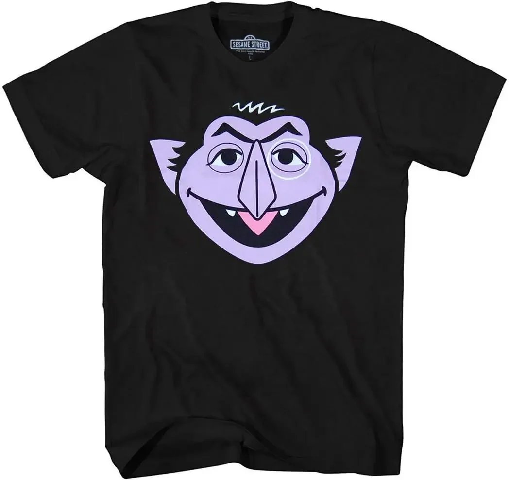 Count Von Count Character Face Adult T-Shirt