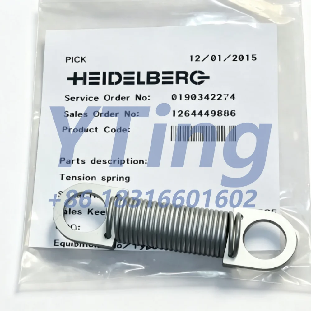 Heidelberg Printing Machine Parts SM52 PM52 Feeder Thrust Spring G2.028.054 in Stock