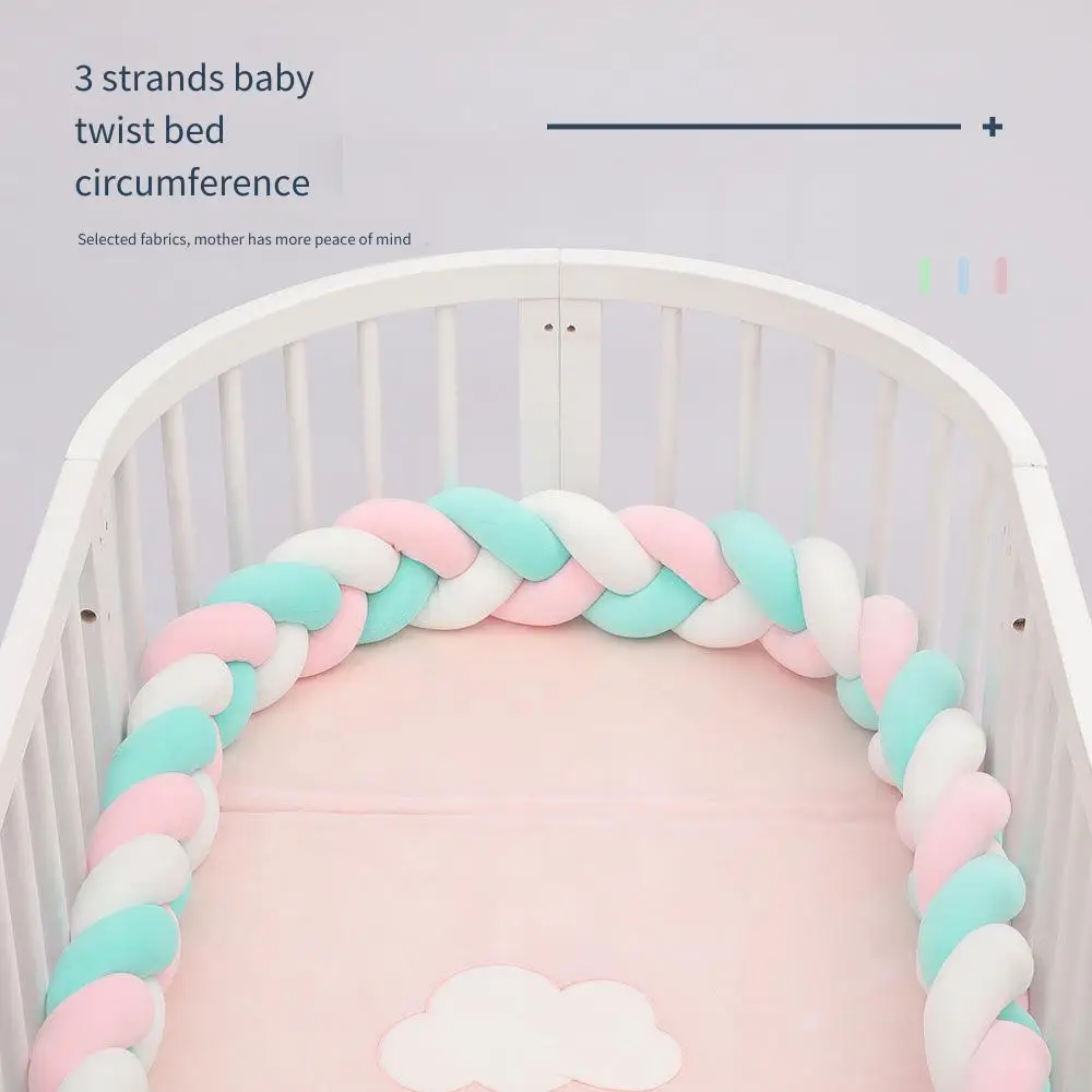 

1 шт., 3 пряди из 3-метровых плетеных волос для детской комнаты, завязанная юбка-кровать, детская юбка-барьер, тканая длинная полоска