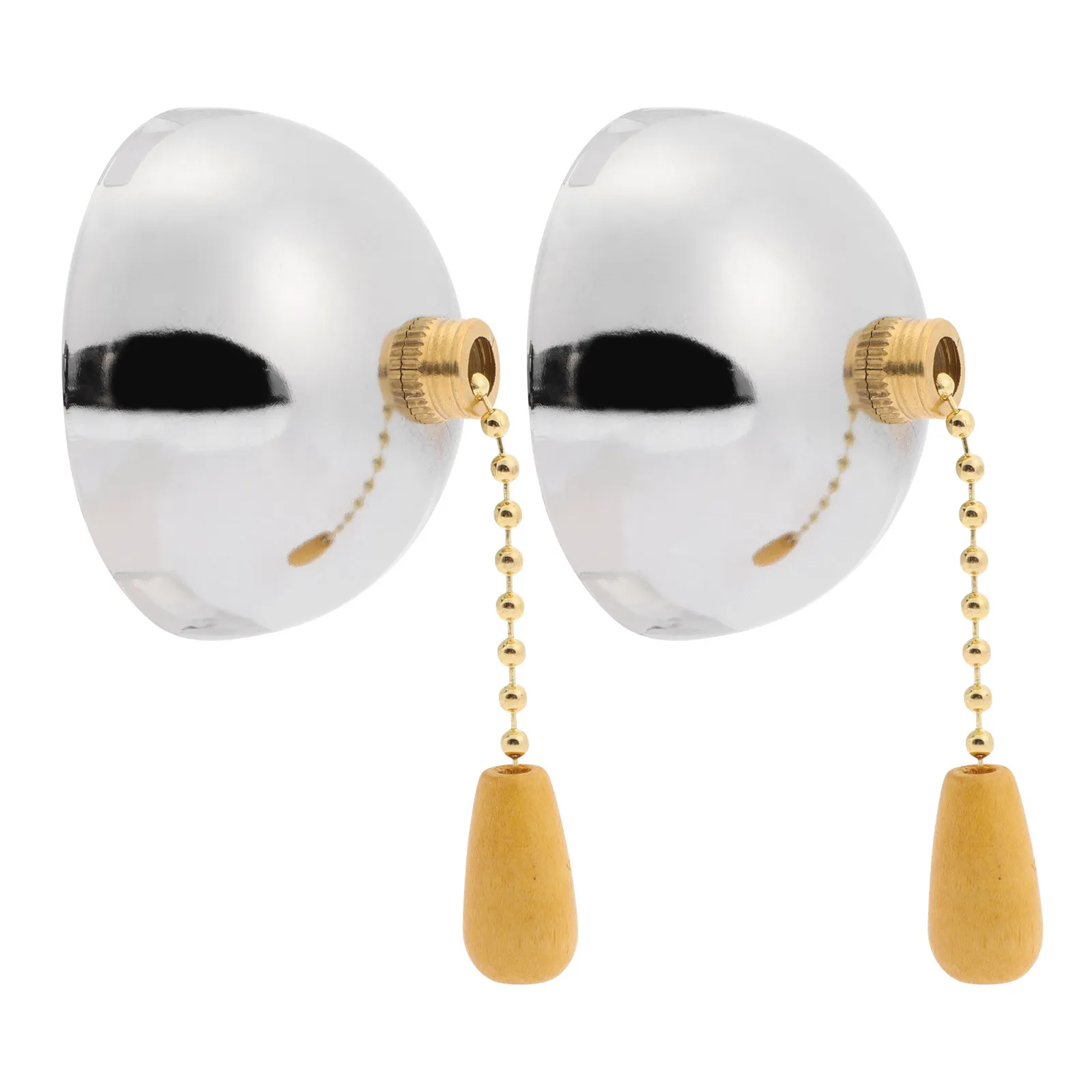 

Комплект из 2 шт. нержавеющих железных цепочек-шнурков для потолочных светильников, вентиляторов и люстр, легко устанавливаемые, с простым механизмом открывания/закрывания