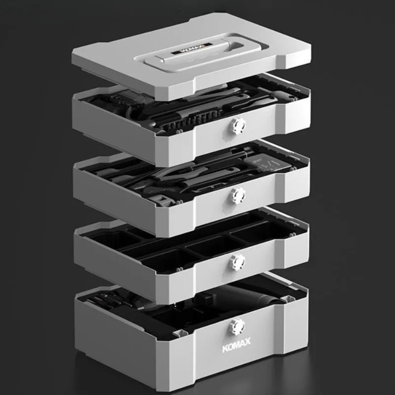 Professional Household Power Tool Set Multifunctional Electric Drill Screwdriver Hand Tools Set Portable Storage Tool Boxes