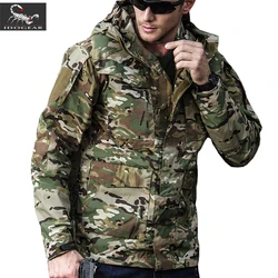 M65 giacche tattiche uomo giacca a vento impermeabile cappotto con cappuccio maschile sport all'aria aperta pesca/Trekking giacche da Trekking giacche