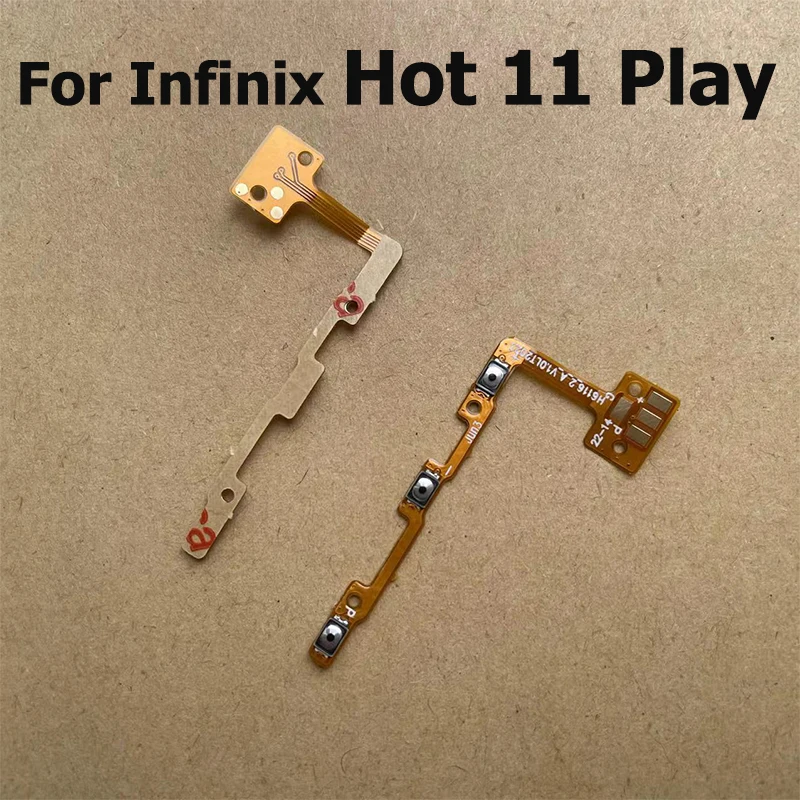 Power Switch On Off Volume Key Button Flex Cable Replacement Parts For Infinix Hot 11 11s Play X662 X689F X6812