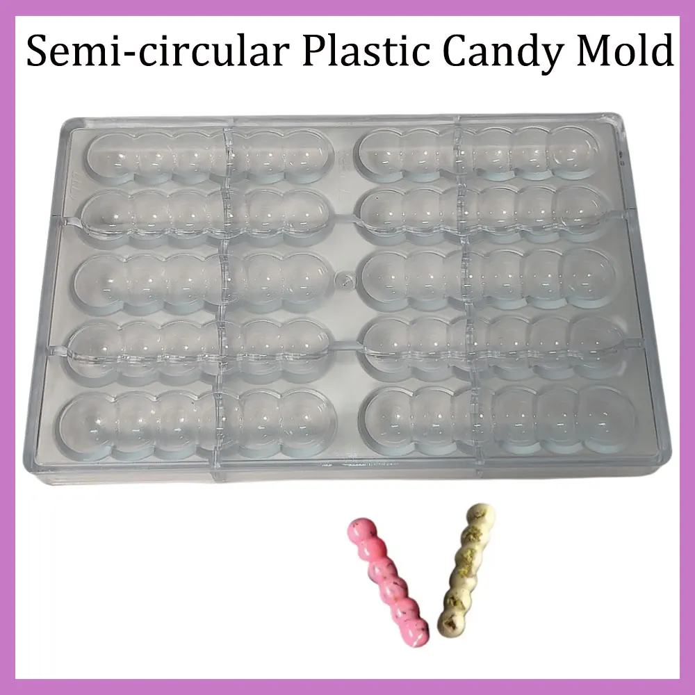 Long Semi-circular Caterpillar-shaped Candy And Chocolate Mold A Tool For Baking Candies Jellies And Cakes