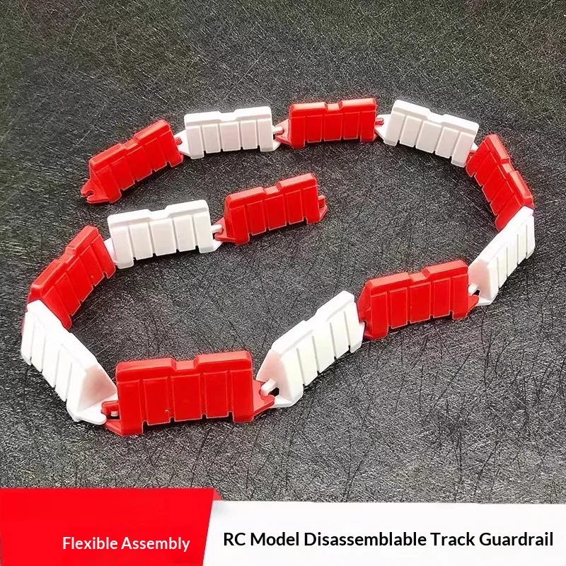Free RC Interlocking Racing Road Blocks Assemblable Car Track Barriers For RC Model Car Race Track Scene Accessories Hobbyists