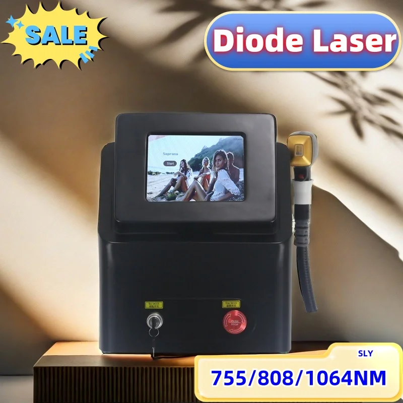 

3500W 808 Diode Laser Hair Removal Device, 3 Wavelength 755nm 808nm 1064nm Diode Permanent Laser Painless Hair Removal Device