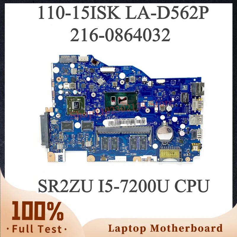 

BIWP4/P5 LA-D562P With SR2ZU I5-7200U CPU Mainboard For Lenovo 110-15ISK Laptop Motherboard 216-0864032 100% Full Working Well