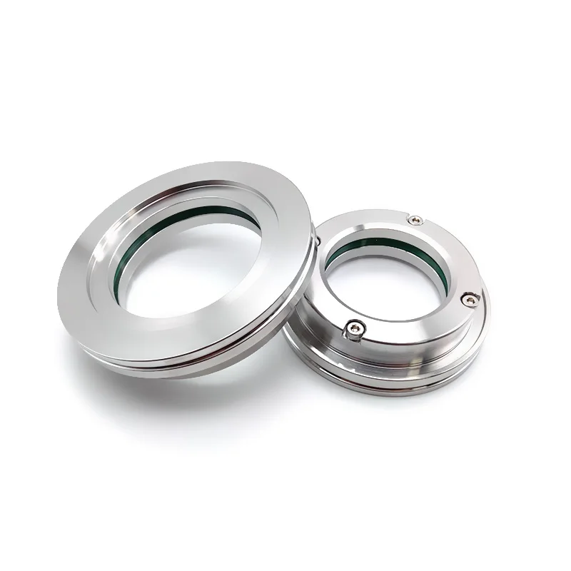 ISO60/80/100 High Vacuum Flange Sight Glass Window Observation Glass ISO-K Suitable for Pipeline Reactor Processing Container
