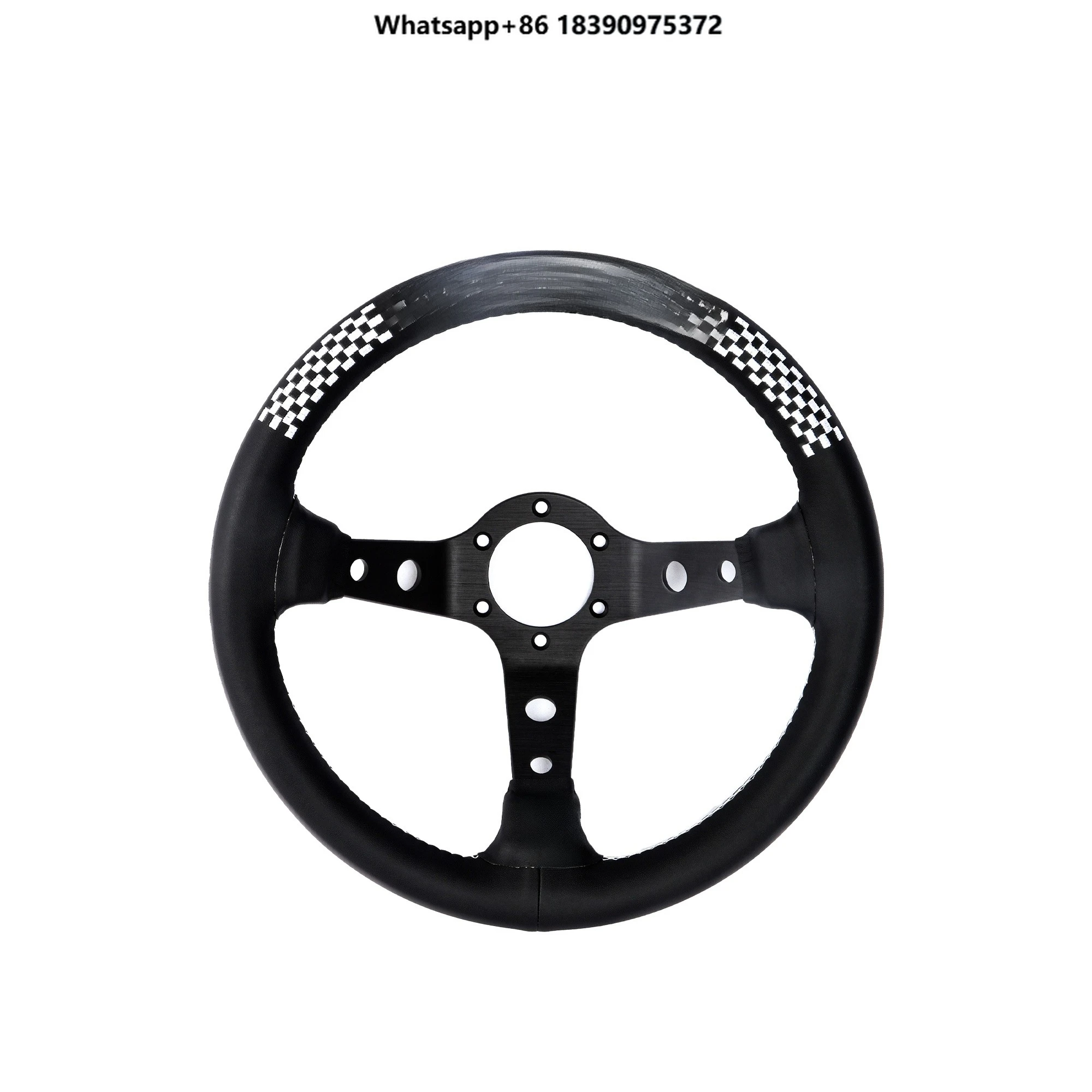 Car Modification Vertex Steering Wheel, Metal Steering Wheel, Personalized and Cool Racing Car Modification Steering Wheel