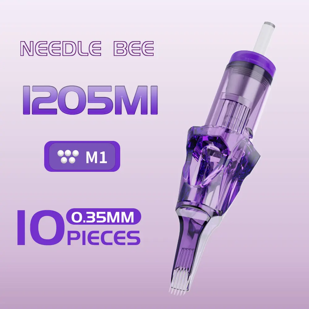 ​​M1 Tattoo Cartridge Needles Professional Disposable Sterilized Needle for Coloring&Blending Universal Fit for Tattoo Machine