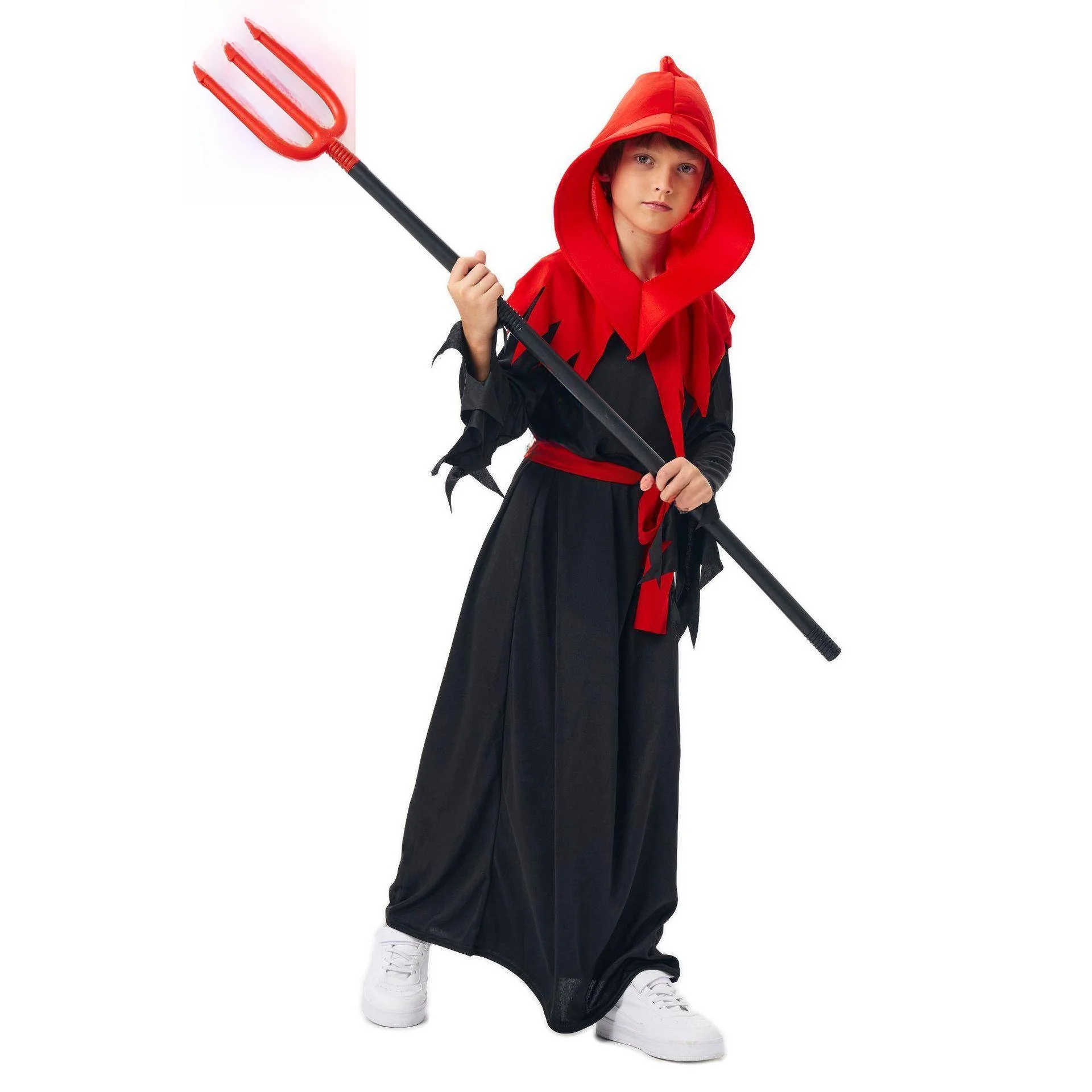 

Adult Children Halloween Performance Clothes Gothic Witch Costumes Cosplay Outfits Stage Props Traditional Chinese Dr...
