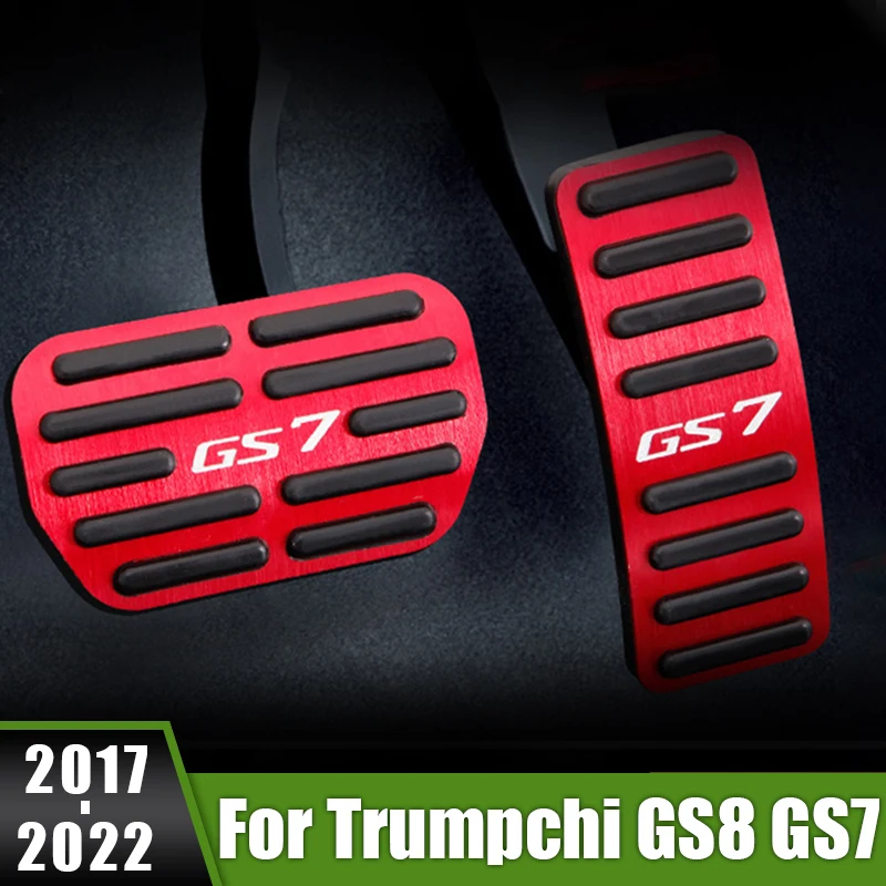 

For Trumpchi GS8 GS7 2017 2018 2019 2020 2021 2022 Aluminum Car Footrest Pedal Accelerator Fuel Brake Pedals Cover Accessories