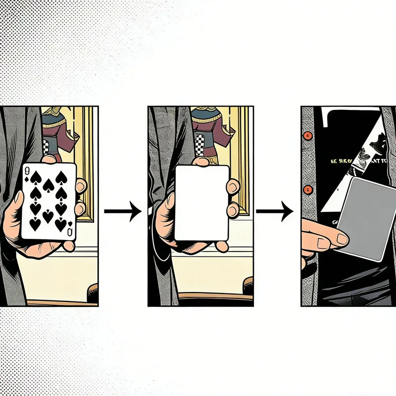 

Карта для визуальных фокусов Visual Change Card от J.C. Magic: фокусы с картами, карточные трюки, покер, магия близкого плана, уличная иллюзия, реквизит для фокусов