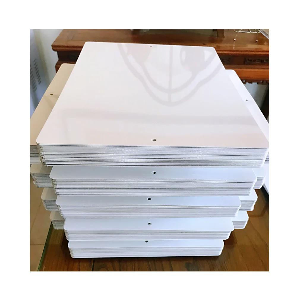 10pcs 0.7mm 320x460mm Sublimation Blank Metal Aluminium Plates Photo Plate Pure white for Dye ink transfer