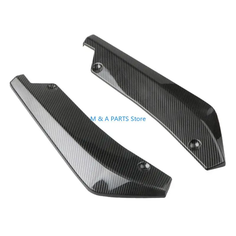 U1JF Universal Car Rear Bumper Lip Spoiler Diffuser Splitter Rear Spoiler with Screws Scratch Protector Car Side Skirt